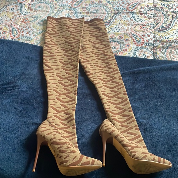 Fashion Nova Shoes Thigh High Boots Size 8 Poshmark